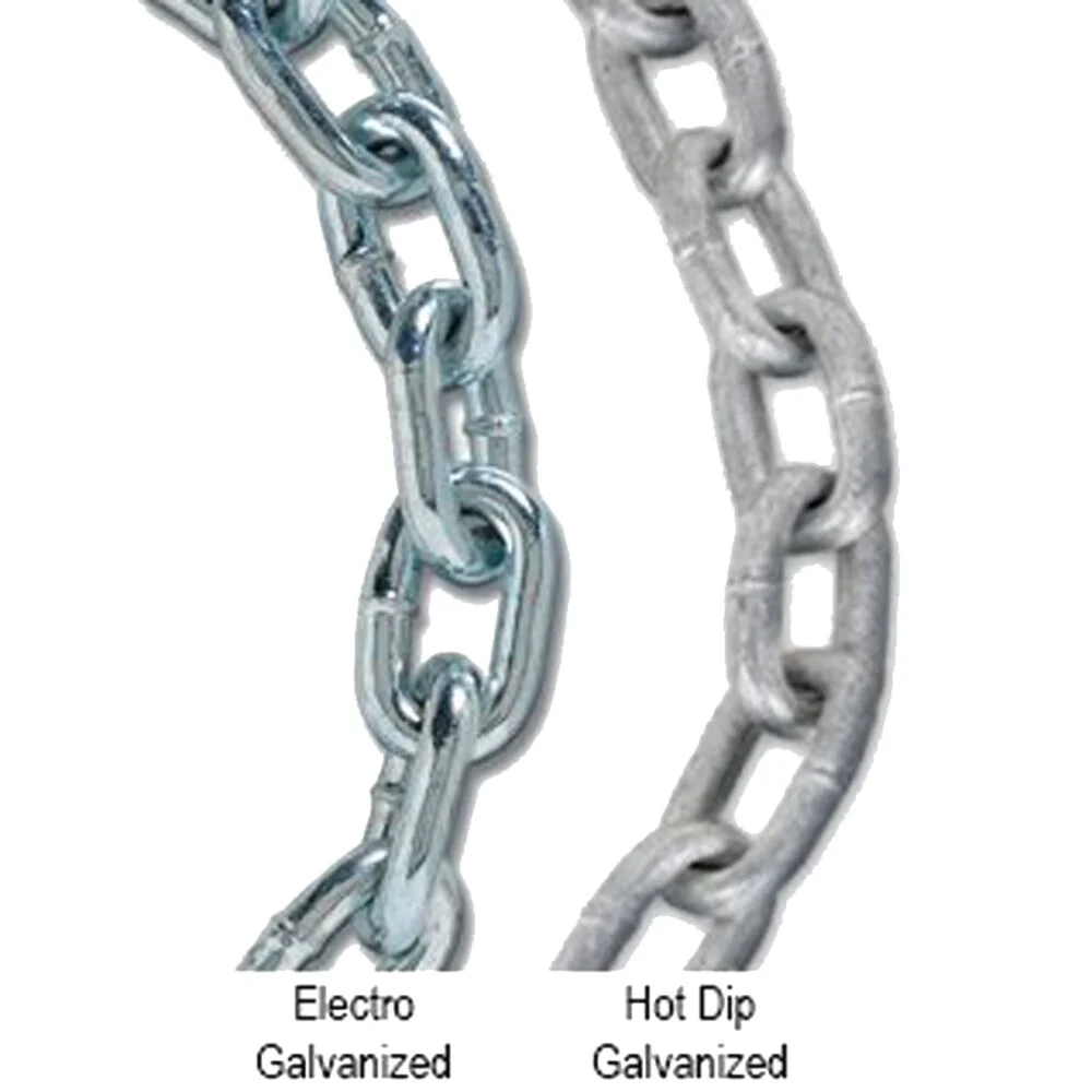Electroplated zinc chain