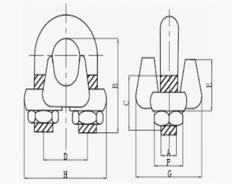 G450 wire rope clip