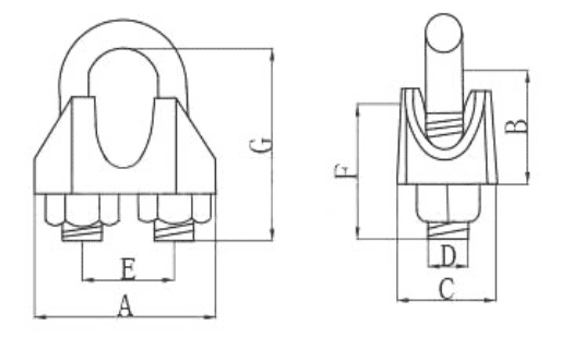 din741 wire rope clip