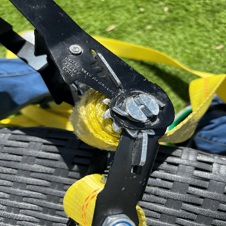 stuck ratchet strap