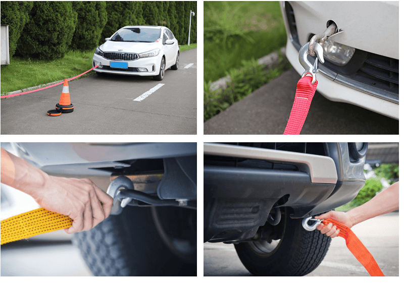 how to use the towing strap?