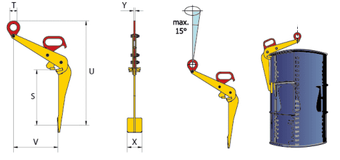 TDV Drum clamp