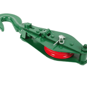 Powder plastified wire rope Single Sheave snatch block