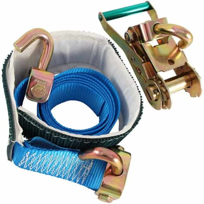 Wheel tie down strap