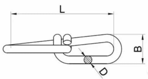 galvanized knotted chain