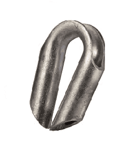 wire rope tubular thimble without gusset tube