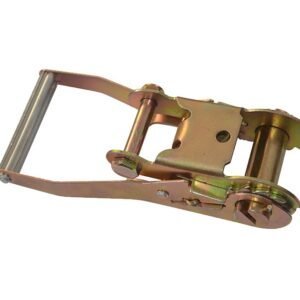 2inch 50mm 5T aluminum handle yellow zinc plated ratchet belt buckle