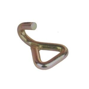Single J Hook for Ratchet Straps | Zinc Plated Lashing Hook