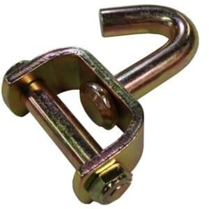 Outside Swivel J Hook for Wheel Tie-Down Straps |360° Rotating Hook